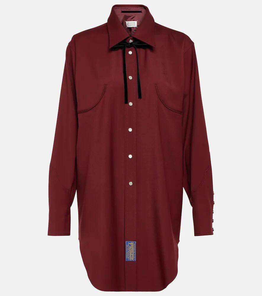 Maison Margiela Reversible wool gabardine shirt Cover