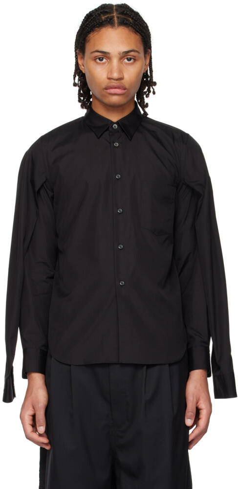 Black Comme des Garçons Black Double Sleeve Shirt Cover