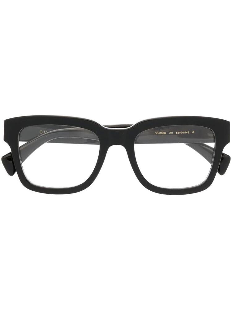 Gucci Eyewear logo-print arm glasses - Black Cover