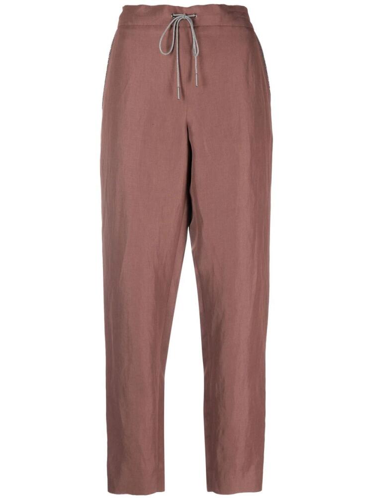 Fabiana Filippi drawstring-fastening waist trousers - Brown Cover