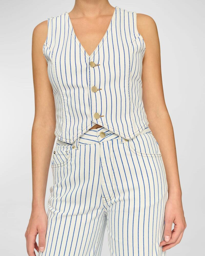 DL1961 Stripe Denim Vest Cover