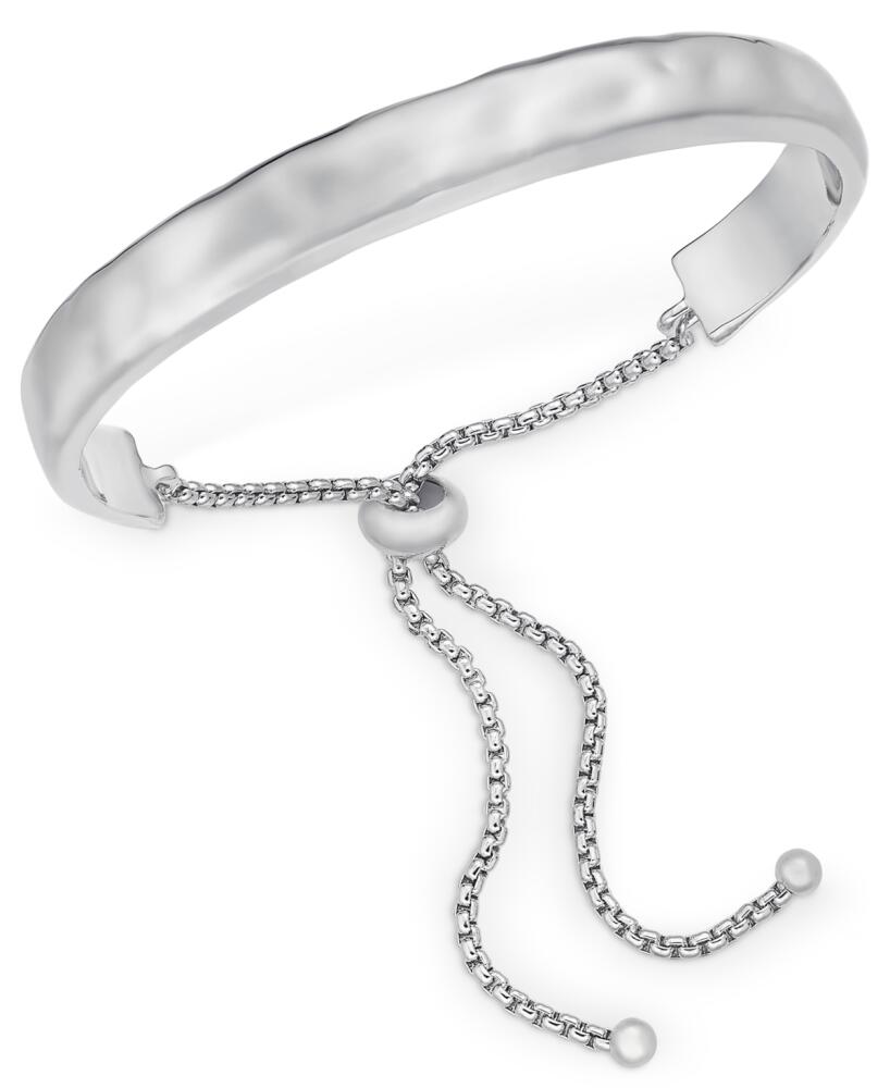 Style & Co Hammered Bolo Bracelet, Created for Macy's - Silver Cover