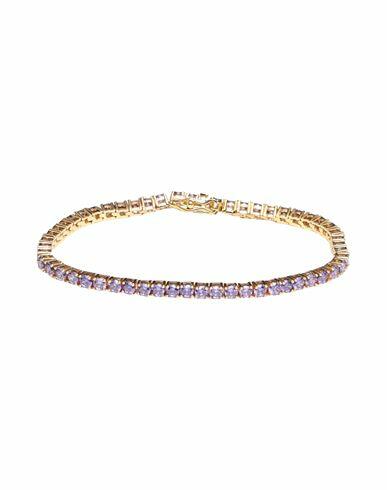 Crystal Haze Serena Bracelet Woman Bracelet Purple Brass, 18kt Gold-plated, Cubic zirconia Cover