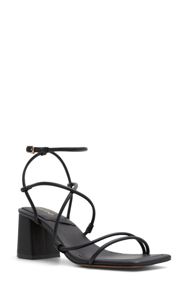 ALDO Harmonni Ankle Strap Sandal in Black Cover