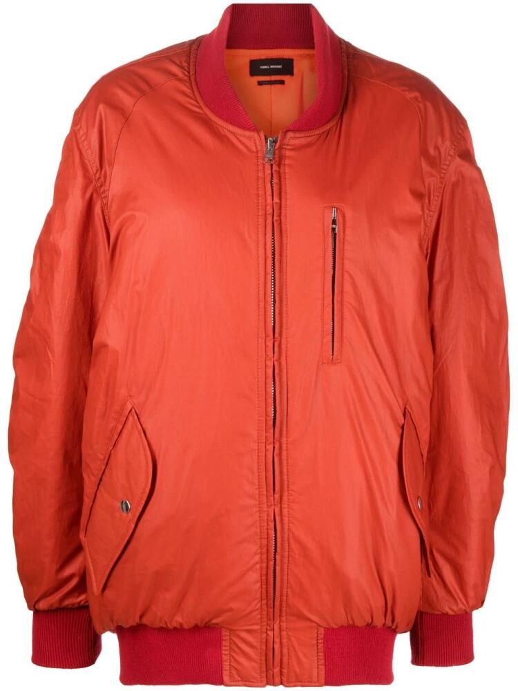 ISABEL MARANT Kayama bomber jacket - Orange Cover