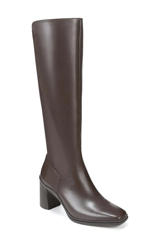 Naturalizer Axel Waterproof Knee High Boot in Oxford Brown Wp Leather Cover