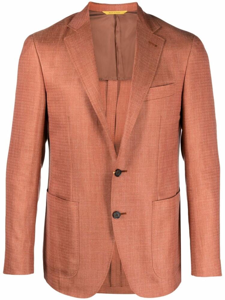 Canali single-breasted blazer - Orange Cover