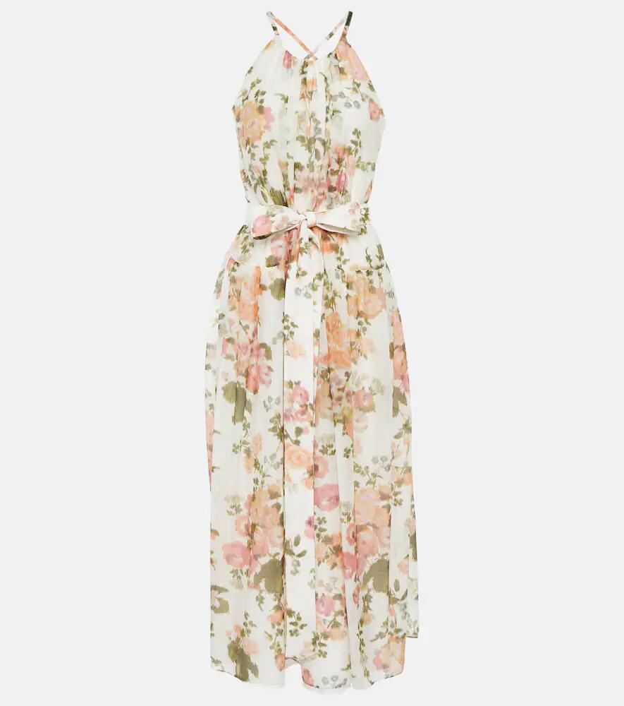 Erdem Zinnia floral cotton and silk midi dress Cover