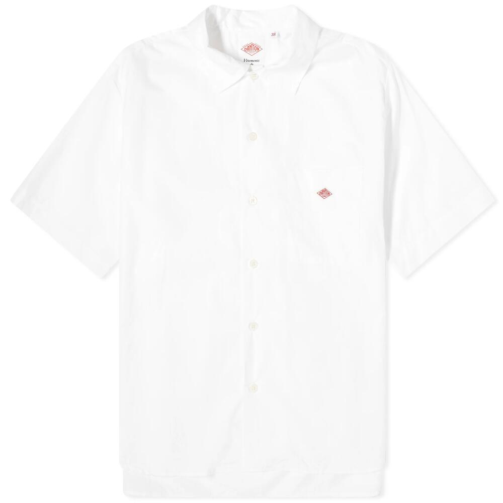 Danton Men's Short Sleeve Work Shirt in White Cover