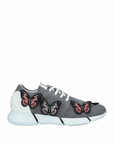 Elena Iachi Woman Sneakers Grey Textile fibers Cover