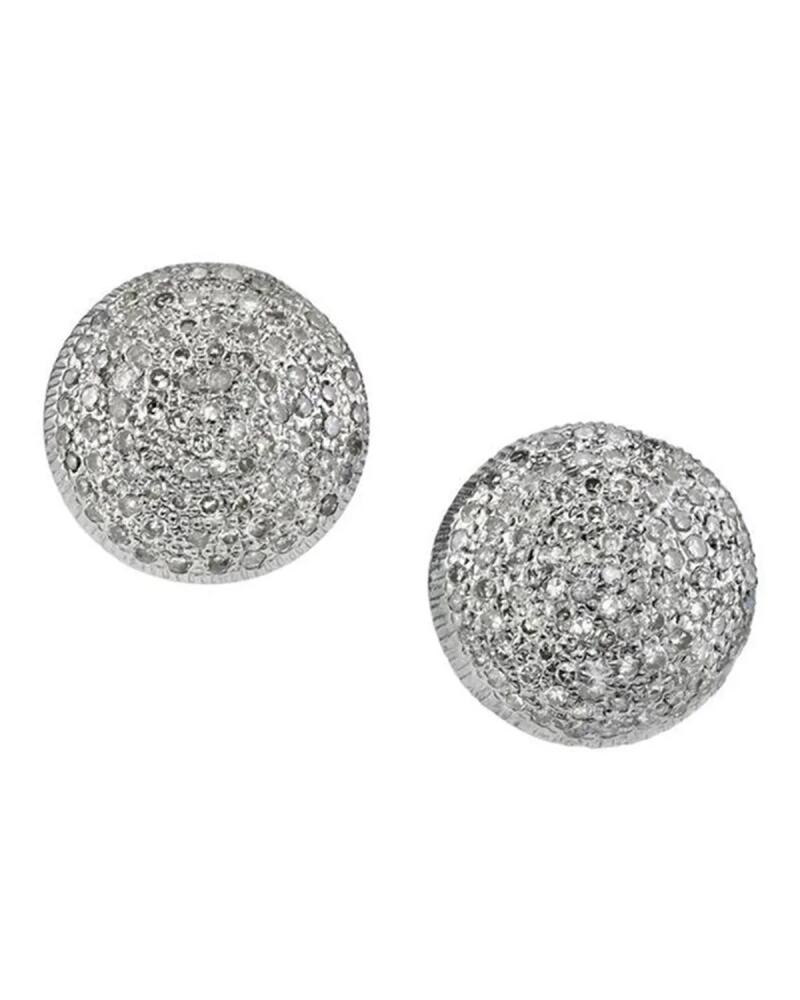 Sheryl Lowe Domed Diamond Stud Earrings Cover