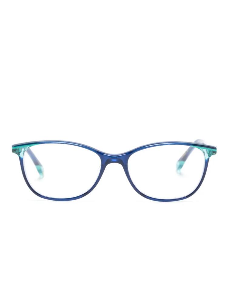 Etnia Barcelona Dauphine oval-frame glasses - Blue Cover