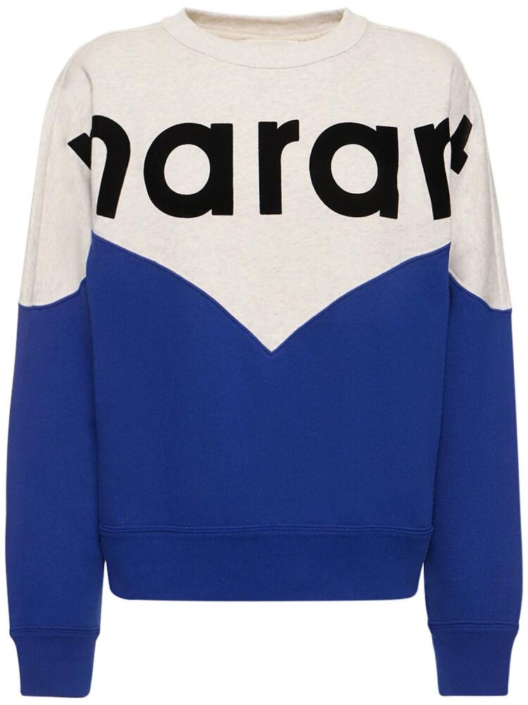 MARANT ETOILE Houston Logo Jersey Cotton Sweatshirt Cover