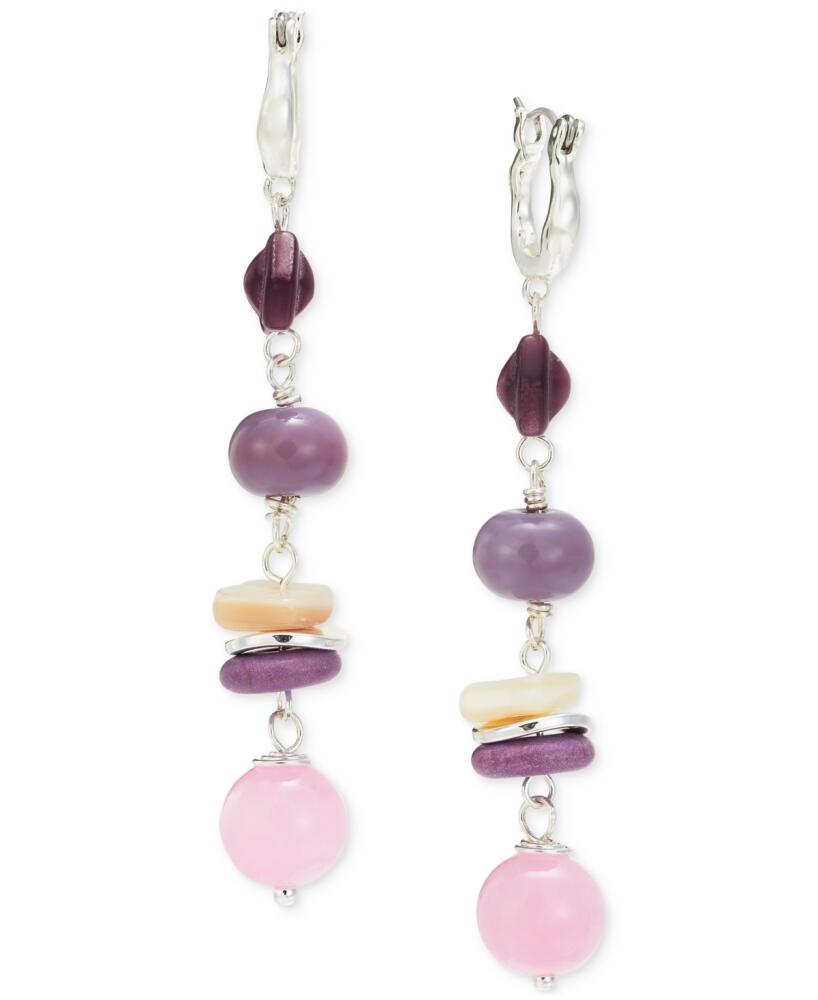 Style & Co Beaded Linear Earrings, Created for Macy's - Purple Cover