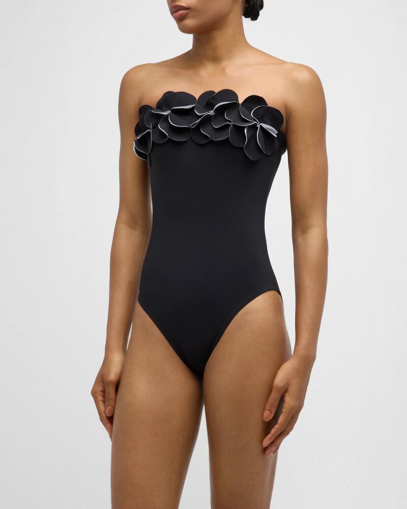 Karla Colletto Terra Strapless One-Piece Swimsuit Cover