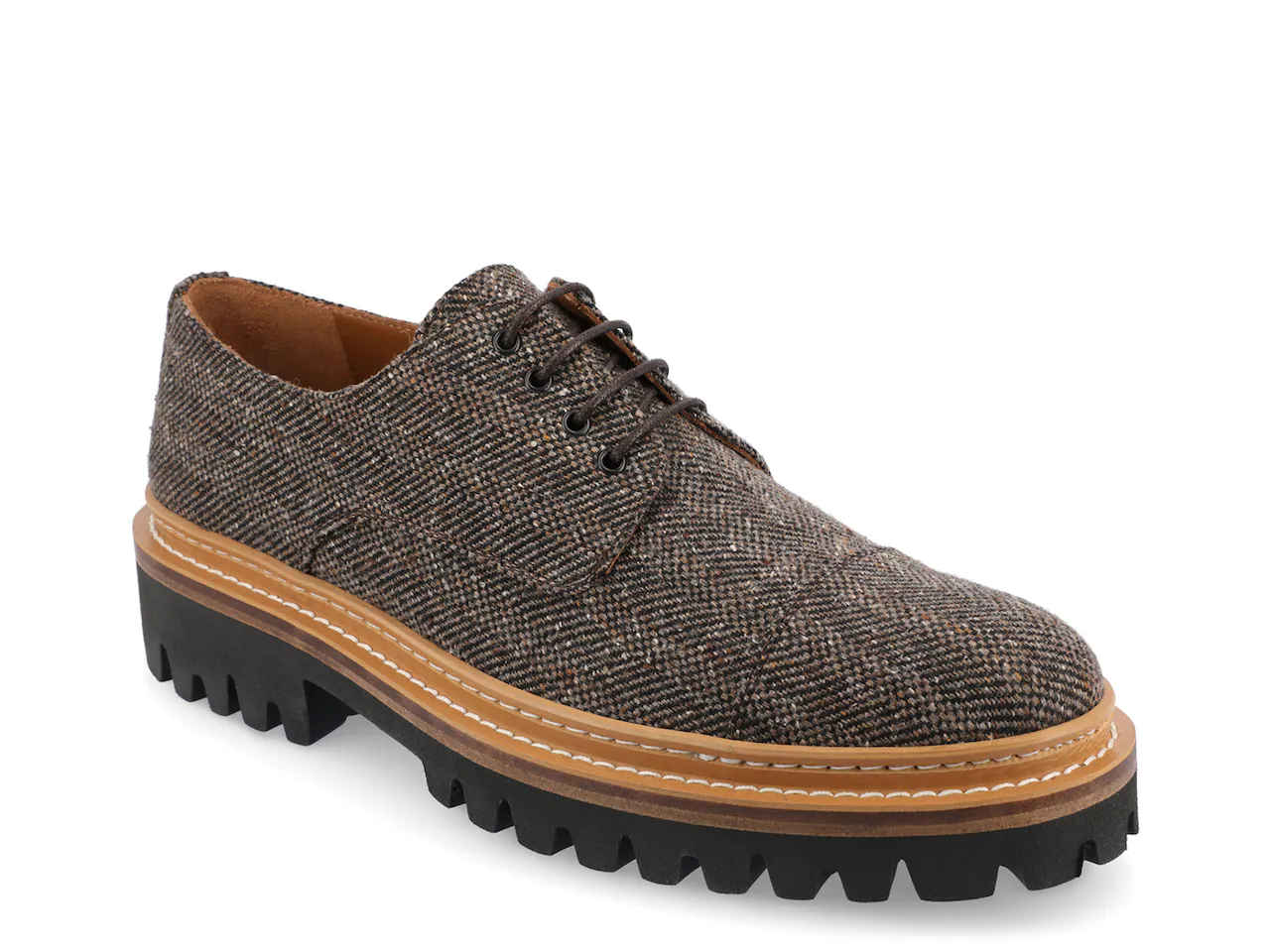 TAFT Country Cap Toe Oxford | Men's | Taupe Wool Cover