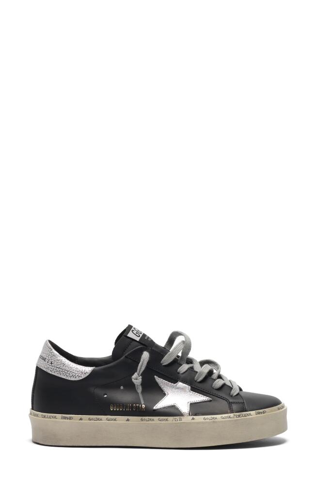 Golden Goose Hi Star Platform Sneaker in Black/Silver Cover