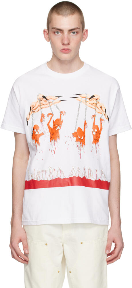 WACKO MARIA White Printed T-Shirt Cover