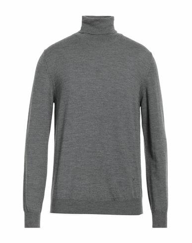 Isaia Man Turtleneck Lead Wool Cover