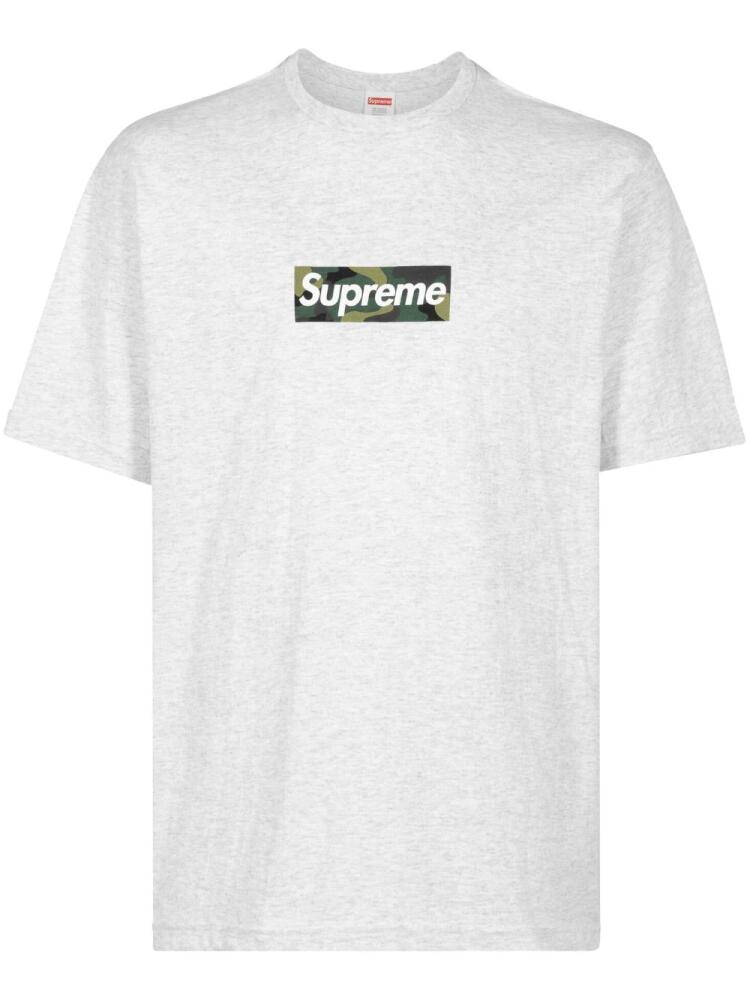 Supreme box logo cotton T-shirt - Grey Cover