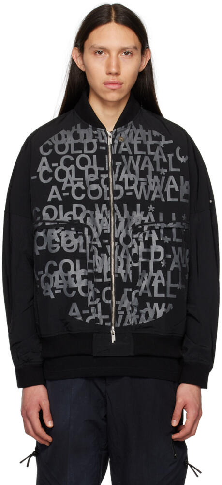 A-COLD-WALL* Black Printed Bomber Jacket Cover