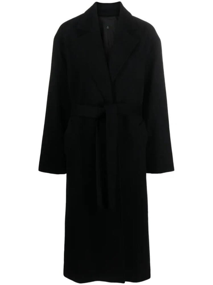 Nili Lotan Fabien belted wrap maxi coat - Black Cover