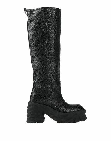 Premiata Woman Boot Black Leather Cover