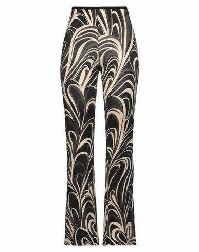 Siyu Woman Pants Dark brown Viscose, Elastane Cover