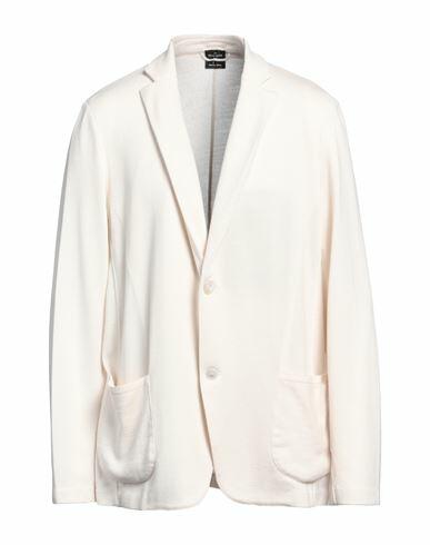 Gran Sasso Man Blazer Cream Virgin Wool Cover