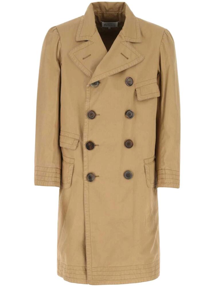 Maison Margiela cotton trench coat - Brown Cover