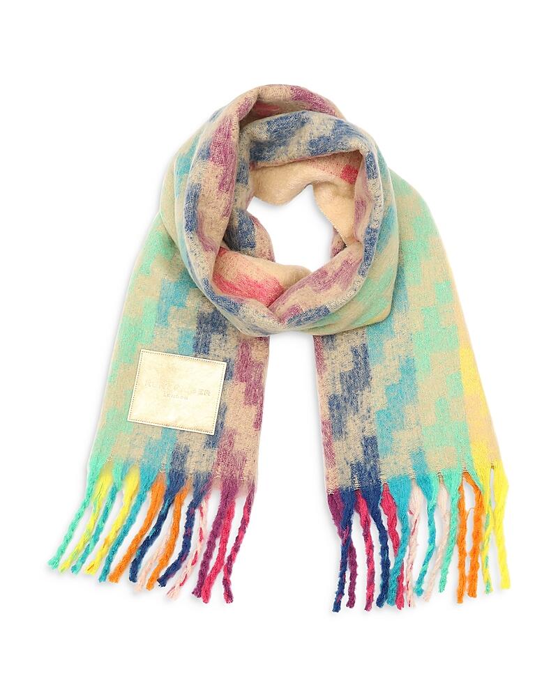 Kurt Geiger London Rainbow Weave Yarn Dye Scarf Cover