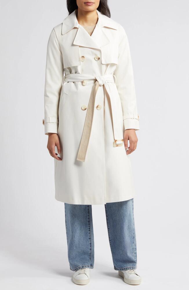 Sam Edelman Corduroy Contrast Trench Coat in Linen Cover