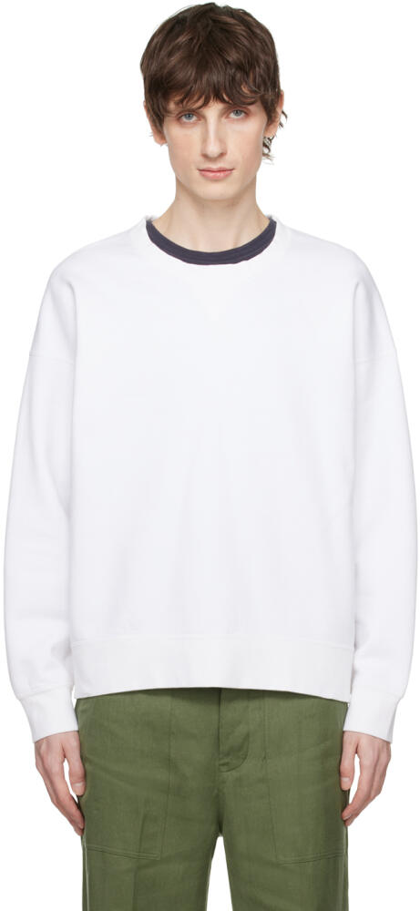 visvim White Ultimate Jumbo SB Sweatshirt Cover