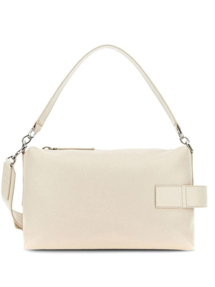 Hogan Script Bauletto leather shoulder bag - Neutrals Cover