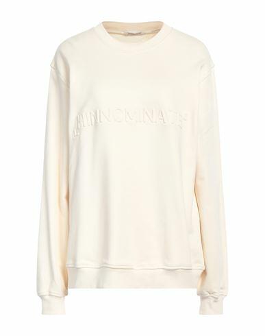 Hinnominate Woman Sweatshirt Ivory Cotton Cover