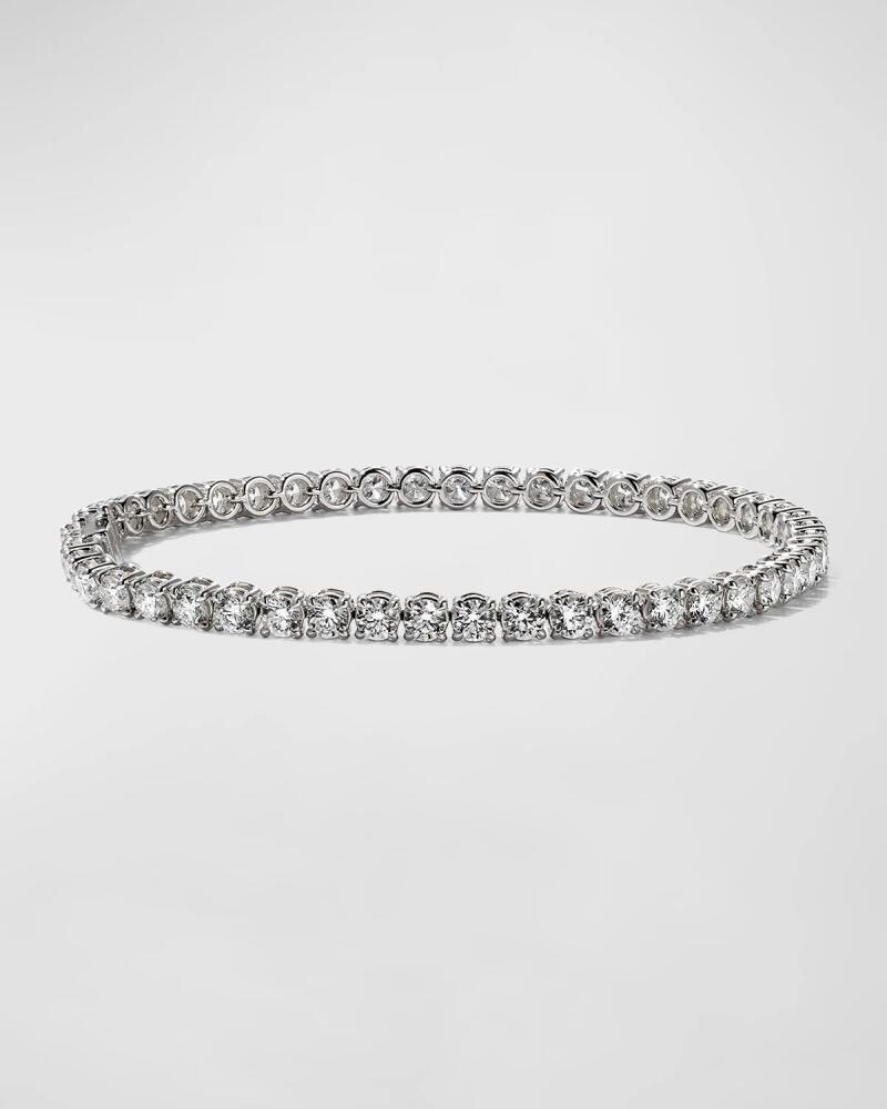 Memoire 18k White Gold Diamond Tennis Bracelet, 7.19tcw Cover