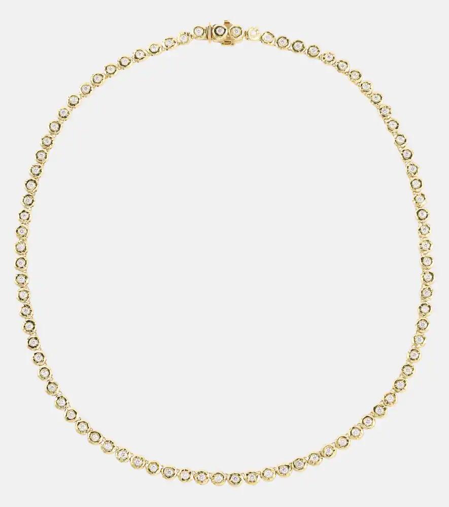 Octavia Elizabeth Blossom 18kt gold necklace with diamonds Cover