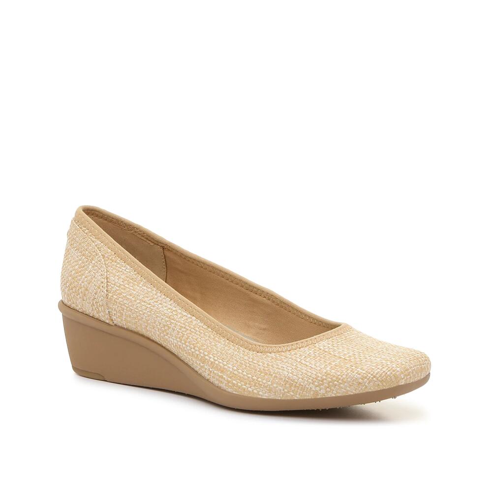 Anne Klein Winner Wedge Pump | Women's | Tan Raffia Cover