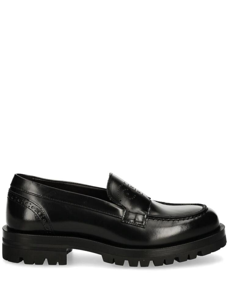 BOSS Helen leather loafers - Black Cover