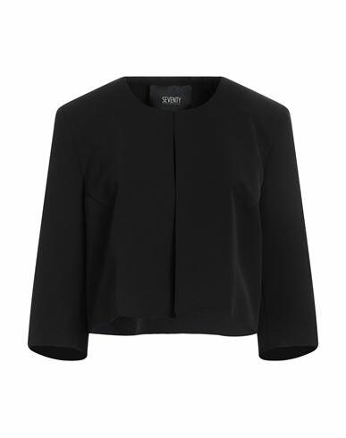 Seventy Sergio Tegon Woman Blazer Black Polyester, Elastane Cover