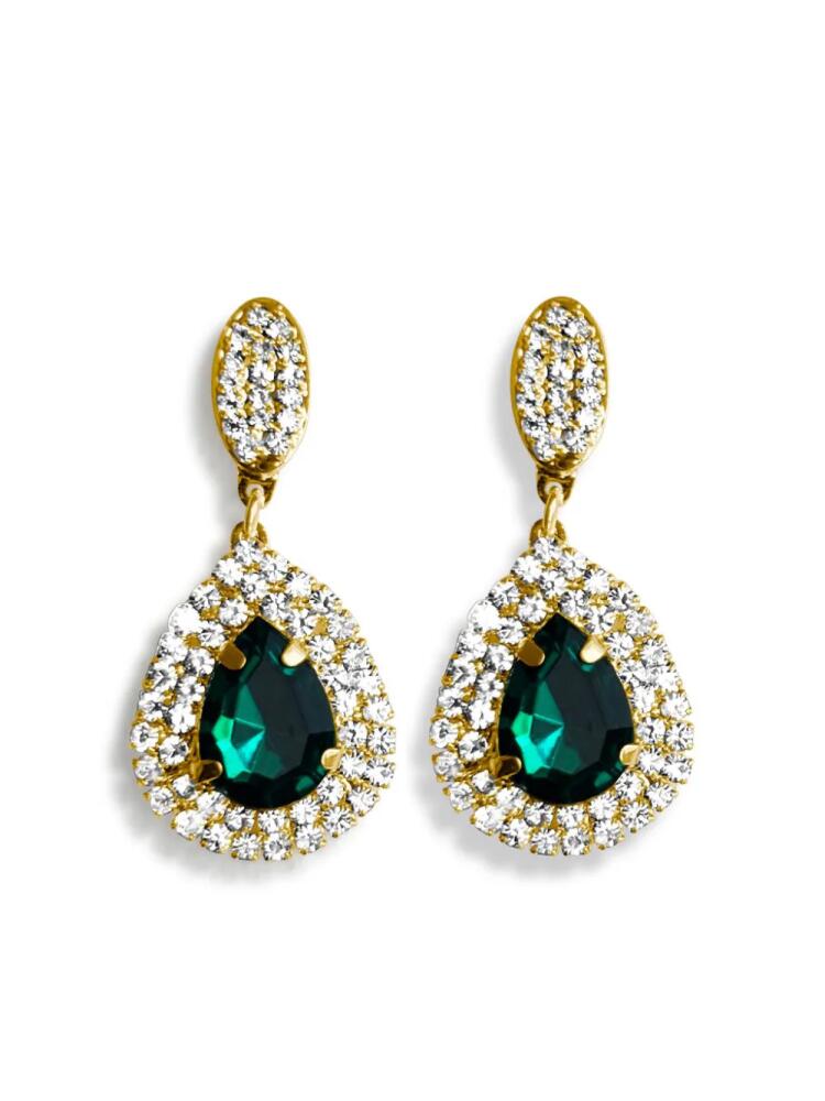 Hzmer Jewelry rhinestone-embellished earrings - Gold Cover