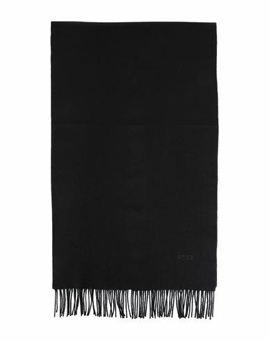 Boss Man Scarf Black Wool Cover