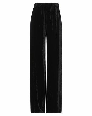 Pink Memories Woman Pants Black Viscose, Nylon Cover