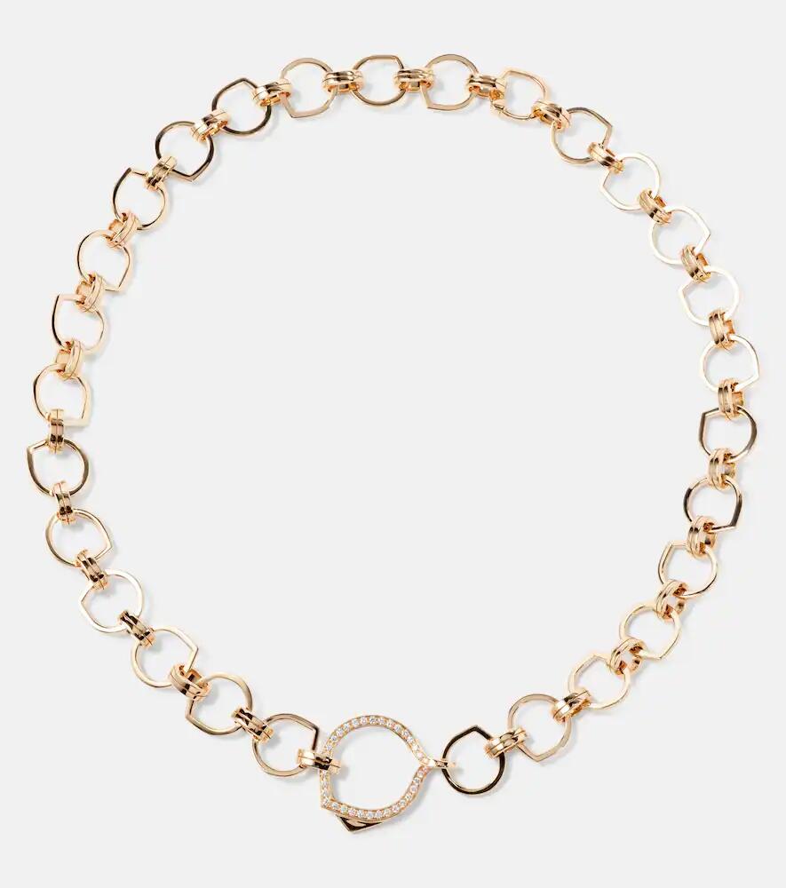 Repossi Antifer 18kt rose gold necklace with diamonds Cover