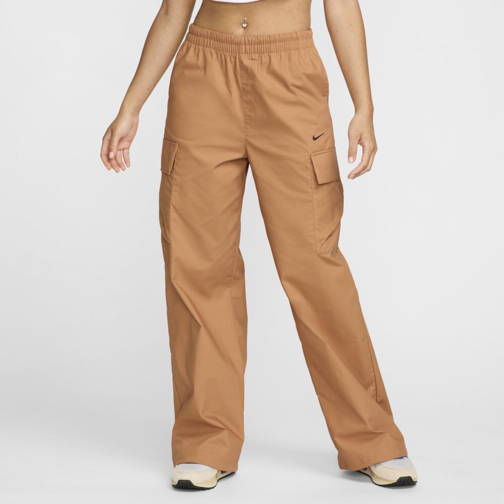 Women's Nike Sportswear Everything Wovens Mid-Rise Cargo Pants in Brown Cover