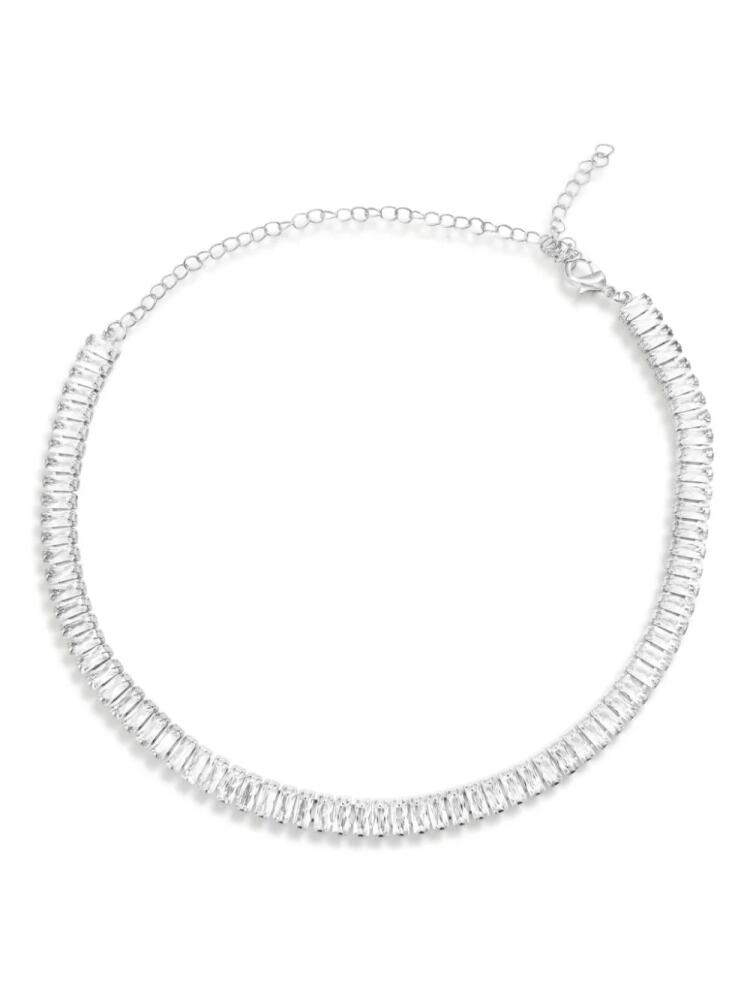 Hzmer Jewelry crystal-embellished necklace - Silver Cover