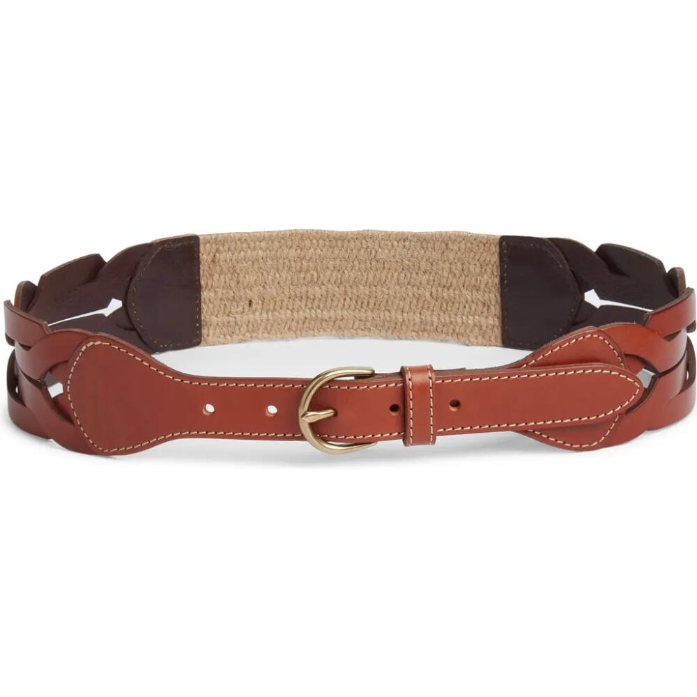 Treasure & Bond Giselle Leather Belt in Cognac Cover