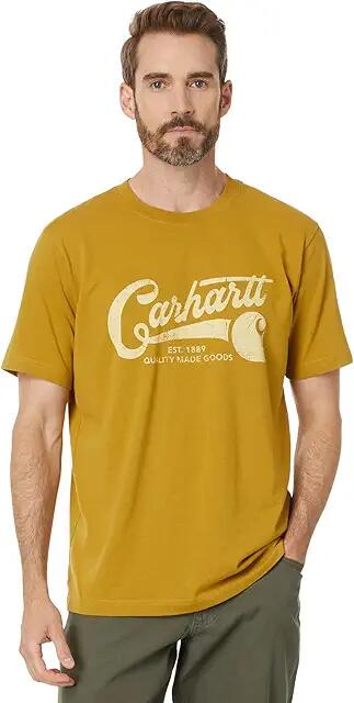 Carhartt Relaxed Fit Lightweight Short-Sleeve Script Graphic T-Shirt (Fennel) Men's Short Sleeve Knit Cover