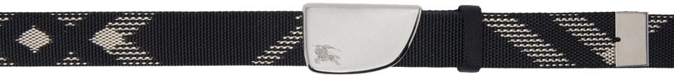 Burberry Black Shield Webbing Belt Cover