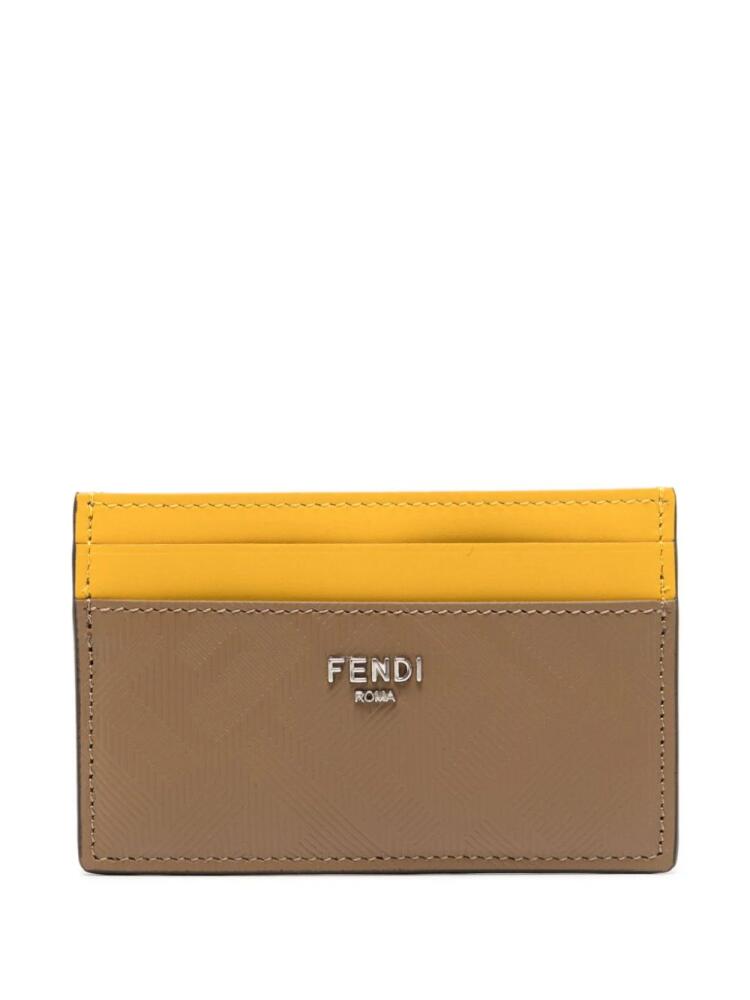 FENDI Shadow leather card holder - Brown Cover